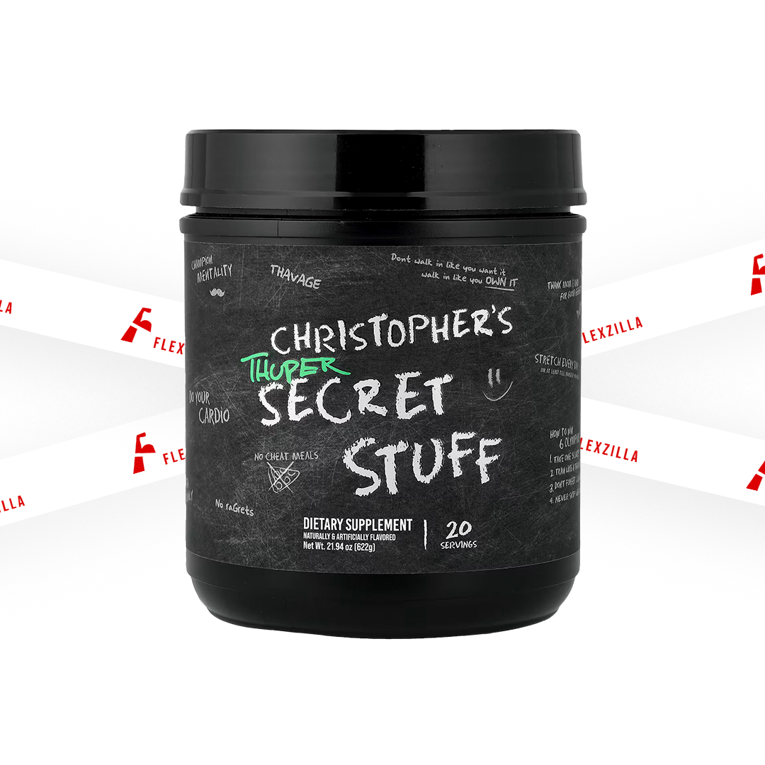 RAW BUM CHRISTOPHER'S THUPER SECRET STUFF PRE-WORKOUT 20 SERVINGS