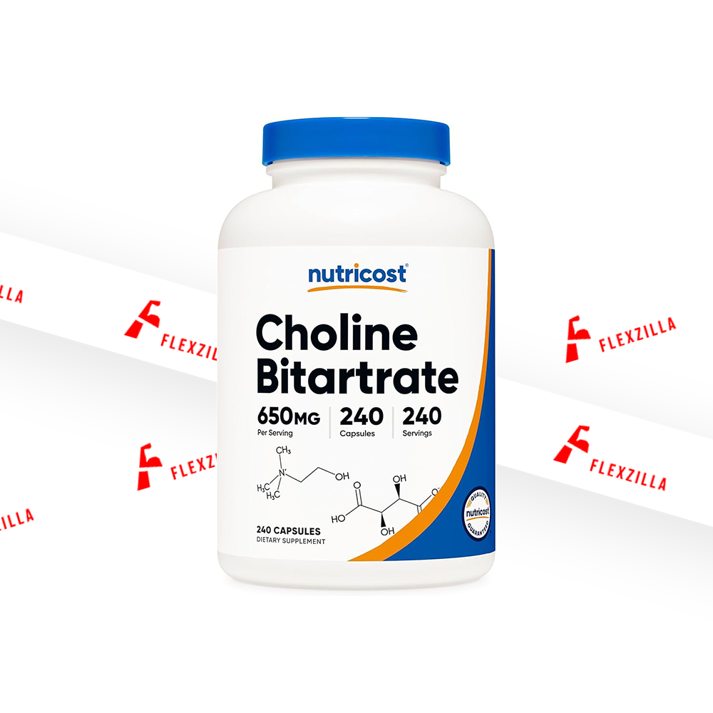 NUTRICOST CHOLINE BITARTRATE 650 MG 240 CAPSULES