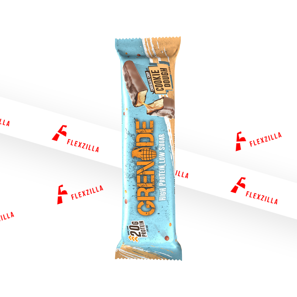 GRENADE HIGH PROTEIN LOW SUGAR CHOCOLATE CHIP COOKIE DOUGH FLAVOUR 60 G
