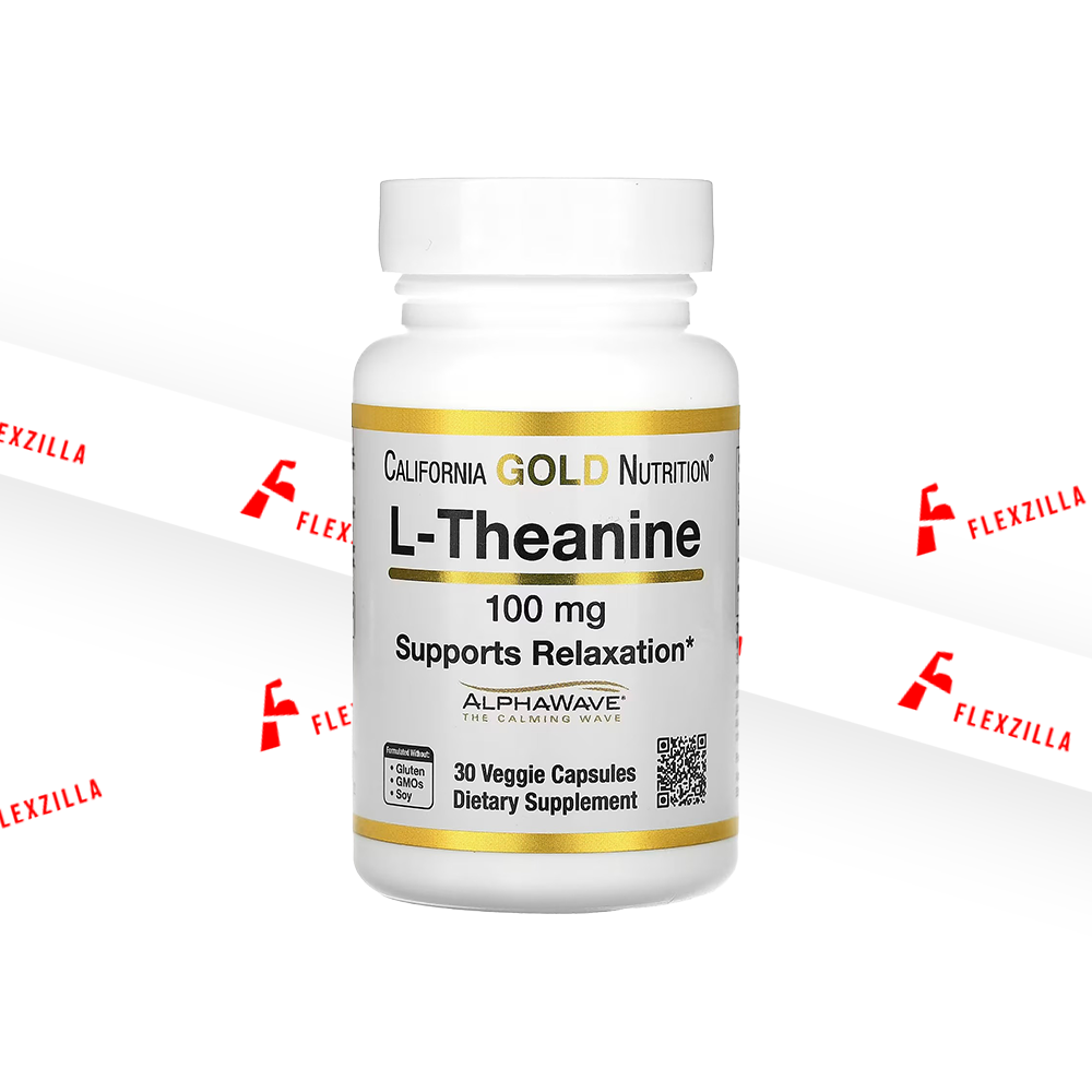 CALIFORNIA GOLD NUTRITION L-THEANINE  100 MG 60 VEGGIE CAPSULES